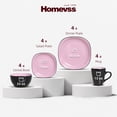 thumbnail image 6 of Stoneware Square 16pc Dinnerware Set, Inside Shiny Rose + Outside Matte Black, 6 of 9