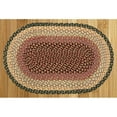 thumbnail image 1 of Burgundy-Gray-Creme Jute Braided Rug, 1 of 1