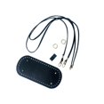 thumbnail image 4 of Kit de tejido de bolso de cuero sintético para hacer uno mismo: parte inferior para bolso de mano, bolsos tejidos negro, 4 of 9