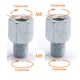 thumbnail image 1 of Suitable for Par de adaptadores for espejo retrovisor de motocicleta y scooter M10, 10 mm, M8, 8 mm, 6 mm, rosca derecha/izquierda, cambio de tornillo, sentido horario/antihorario, 1 of 7