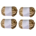 thumbnail image 3 of 4 piezas de hilo metálico para camiseta, para tejer a ganchillo, para bolso, para manualidades Oro, 3 of 9