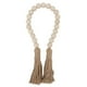 thumbnail image 1 of Guirnalda de cuentas de madera natural, hecha a mano, decoración de cuentas para colgar en la pared con borlas para adornos de regalo, 1 of 10