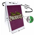 thumbnail image 2 of Farm Fresh Produce (24" X 36") Deluxe A-Frame Signicade, Includes 2 Removable Panels & Stand, 2 of 4
