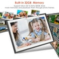 thumbnail image 2 of Digital Picture Frame 10.1 Inch 32GB WiFi Enabled 1280x800 HD IPS Touch Screen Auto-Rotate Wall Mount Share Photos Videos App Smart Slideshow Gift for Mom Dad Weddings Birthdays Black, 2 of 8