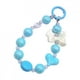 thumbnail image 5 of Pulsera con llavero de cuentas Correa para teléfono con cuentas Cadena con dijes para bolso Asa para bolso con cuentas Azul, 5 of 8