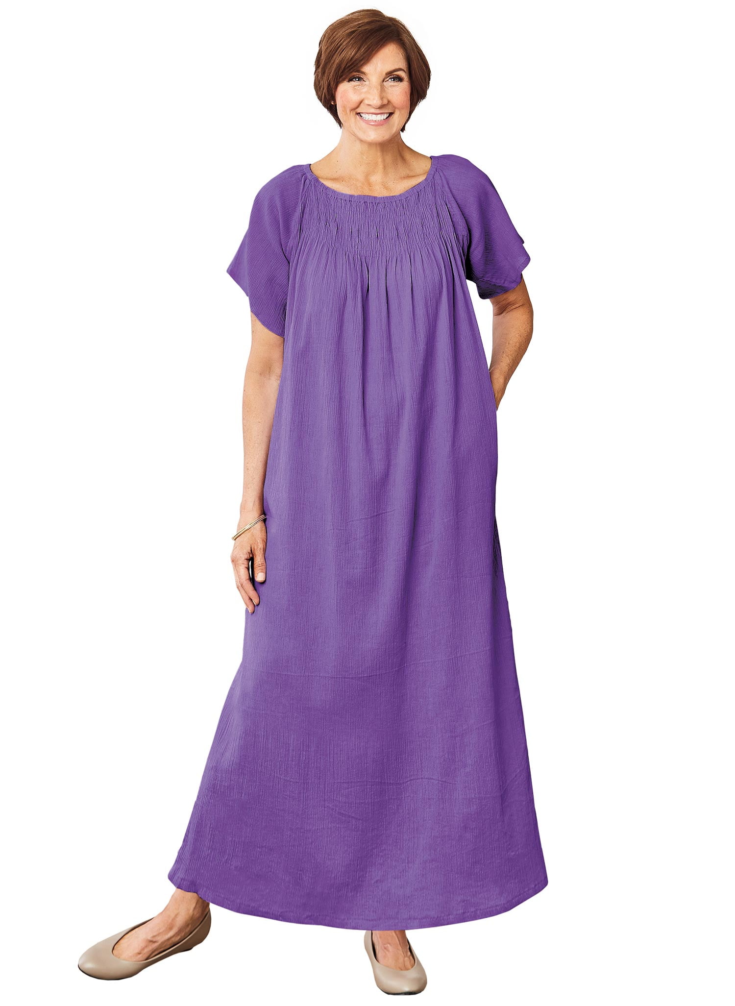 plus size gauze dress