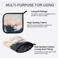 thumbnail image 3 of Yayeee Oven Mitts and Pot Holder Set of 2 Heat Resistant Kitchen Gloves Baking Hot Pad, Abstract Landscape, 3 of 5