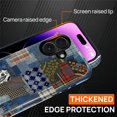 thumbnail image 6 of Magnetic Case for iPhone 16, Compatible with Magsafe Hybrid Heavy Duty 2 in 1 Full Body Rugged Shockproof Protection Glossy Case for iPhone 16 Vintage Plaid Patchwork, 6 of 7