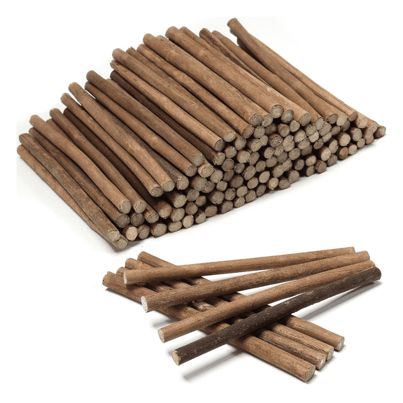 New Arrivals 120Pcs Craft Sticks,6 Inch Long Wood Sticks for Crafts,for Decoration