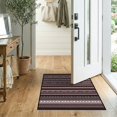 thumbnail image 2 of ODIKA Southwestern Banded Lines Farmhouse Even Bands Border Striped Flowing Dynamic for Entryway, Kitchen, Laundry Room, Stain Resistant Thin Throw, 2 of 7