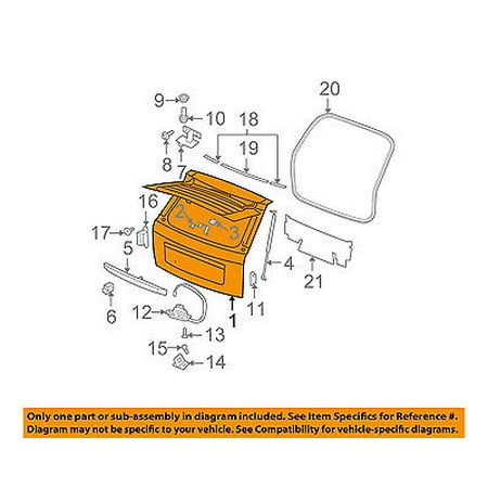 Tailgate Skin - Jeep CHRYSLER OEM Grand Cherokee-Liftgate Tailgate Hatch Panel Skin 55399066AC