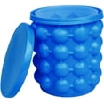 thumbnail image 1 of Bandejas de hielo para moldes de cubitos de hielo, cubo de hielo grande de silicona, fabricante de cubitos de hielo (2 en 1), redondo, portátil, para whisky congelado, cóctel, bebidas Fason WRQX-215, 1 of 7