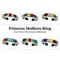 thumbnail image 3 of Nana Princess Channel Set Mothers Day Ring 1-6 Stone for Women, Sterling Silver, Size 5, Stone 5, 3 of 7