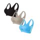 thumbnail image 1 of Sujetador de poliéster para mujer, ropa interior de uso diario, de talla grande, de color sólido, sin aros, 3 piezas, 1 of 2