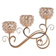 thumbnail image 1 of Candelabro moderno Zulema de cristal y hierro, 1 of 8