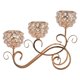 thumbnail image 1 of Candelabro moderno Zulema de cristal y hierro, 1 of 8