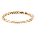 thumbnail image 3 of FB Jewels 14K Rose Gold Skinny Rope Wedding Ring Band Size 5, 3 of 3