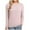 Pink, variant on kaprioy Womens 3/4 Length Sleeve Tops Striped Boatneck Shirt Breton French Cotton Tees White, L