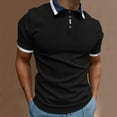 thumbnail image 2 of kamemi Polo Shirts Men's Performance Dry Comfort Polo Shirts Moisture Wicking (Black,XXL), 2 of 5