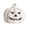 B-Wihte#308, variant on White Halloween Pumpkin Light Decoration, Rustic Handmade Resin Jack O Lantern with Flameless Candle, Fall Autumn Home Decor for Table Centerpiece Mantel and Shelf