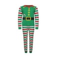 thumbnail image 2 of Pyjamas de Noël Assortis pour la Famille Elf Pyjamas de Nuit de Noël Pyjamas Décontractés Ensemble de Pjs, 2 of 5