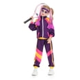 thumbnail image 2 of Kids 80s Sportswear Set Casual Sweatsuits Disco Tracksuit Set Retro Outfits for Boys Girls, 2 of 4