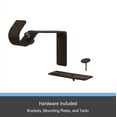 thumbnail image 2 of Kenney Fast Fit 5/8" No Measure Curtain Rod Brackets, Set of 2, Oil Rubbed Bronze, 2 of 7
