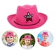 thumbnail image 2 of Sombrero de vaca, sombrero de vaquera occidental con ala ancha, gorras occidentales, sombrero de vaca para niños, niñas, vaqueros, vaqueras, actividades al aire libre, 2 of 7