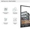 thumbnail image 5 of MCS Trendsetter 24x30 Poster Frame Black High-Gloss, Vertical & Horizontal Wall Hanging Large Picture Frame for Photos, Posters & Art Prints (1-Pack), 5 of 8
