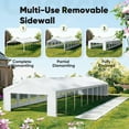 thumbnail image 7 of Quictent 20x60 Heavy Duty Party Tent Outdoor Canopy Tent Carport Wedding Event Shelter BBQ Wedding Tents for Parties with Storage Bags(Church), 7 of 7