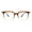 Brown, variant on Thin Plastic Rectangular Horn Rim Blue Light Filtering Computer Eyeglasses Clear