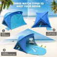 thumbnail image 2 of Beach Tent for 4 Person,Ayamaya UV Protection Beach Shade Tents ,Waterproof & Windproof Sun Shelter,Lightweight & Easy Setup Cabana Sun Shades, 2 of 7