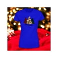 thumbnail image 1 of Playera Blusa Con estampado de Pinos De Navidad Merry Christmas Color Azul Talla Chica Marca Emil SaEs, 1 of 4