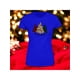 thumbnail image 1 of Playera Blusa Con estampado de Pinos De Navidad Merry Christmas Color Azul Talla Grande Marca Emil SaEs, 1 of 4