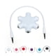 thumbnail image 5 of Injueey Divisor de Audio de 3,5mm, accesorio de auriculares, equipo convertidor estable, adaptador de auriculares, conector, dispositivo, Cables de audio/vídeo blanco, 5 of 6