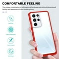 thumbnail image 6 of SaniMore for Samsung Galaxy S23 Ultra Case Crystal Clear [Never-Yellowing], Rugged PC & TPU Bumpers Magnetic Ultra-Thin Cover Support Wireless Charging Shockproof Protective Shell, Red, 6 of 8