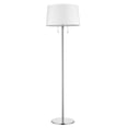 thumbnail image 4 of Urban Basic 2-Light Polished Chrome Adjustable Floor Lamp With Off White Linen Shade, 4 of 5