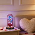 thumbnail image 6 of Heart Shaped Night Light With Preserved Glass Rose, Starry Sky Projection Romantic Gift For Valentine‘S Day And Birthdays, Bedside And Home Accent Lamp, 6 of 7