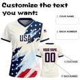 thumbnail image 6 of Women's Customizable National Team Soccer Jersey Personalized Name Number Football Shirt Breathable Quick Dry Sports Top For Fans Matches And Training, 6 of 6
