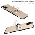 thumbnail image 3 of Mignova iPhone 6.1 inch 2019 case,TPU + PC Mixed Double case Full Body Heavy Duty Protection 360 Rotating Metal Hidden Ring Bracket(Gold), 3 of 8