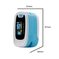 thumbnail image 2 of CONTEC CMS50NA Fingertip Pulse Oximeter Blood Oxygen Saturation SpO2 monitor OLED Blue, 2 of 4
