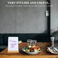 thumbnail image 4 of MasteelfCA Reusable Chalk Board Small Chalkboard Sign Message Board Sign with Base (A6 Size), 4 of 9