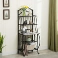 thumbnail image 2 of Boraam Valencia Rustic Baker's Rack with Faux Marble Shelf, 2 of 8