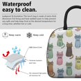 thumbnail image 3 of Cat and Bowtie White Pattern Insulated Leakproof Lunch Box for Work, Lunch Bag for Women Men, Loncheras Para Mujer for Beach Travel Picnic Camping, 3 of 6