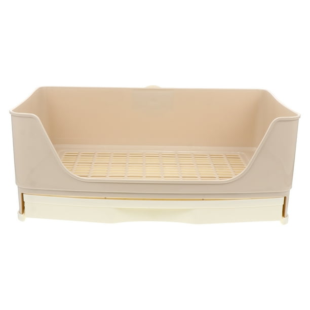 Caja de inodoro de gran conejo Trainer Potty Corner Bandeja Bandeja Estilo de Caja de Aseo