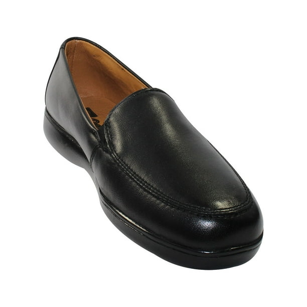 MOCASIN CASUAL LEON MUJER NEGRO BORREGO 6009 LEON 6009p