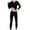 Black, variant on Ediodpoh Men's Suits Men Stretch Slim Fit Reversible Thermal Underwear Set Two Piece Sets for Men Grey L