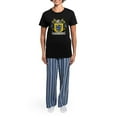 thumbnail image 4 of CafePress - Rooney Coat Of Arms Women's Dark Pajamas - Women's Short Sleeve Print T-Shirt and Pants Dark Cotton Pajama Set, 4 of 7