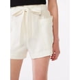 thumbnail image 4 of Free Assembly Women's Paperbag Belted Shorts, 4 of 7