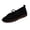 Black, variant on Wensltd Women Wide Width Loafers Round Toe Flats for Spring Daily Walking Solid Color Black